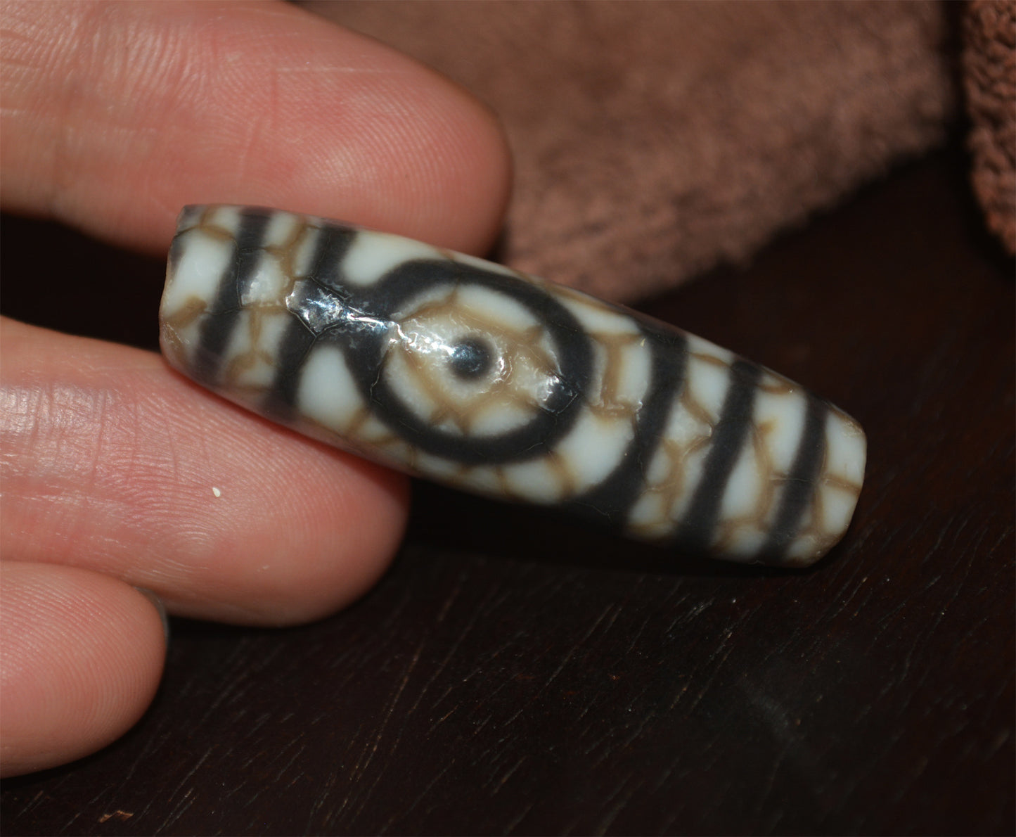 Real Himalayas Old Ancient Two Eyes Dzi Bead Bracelet Talisman Tibet Agate Stone Pure 2 Eyed Gzi Amulet Pendant