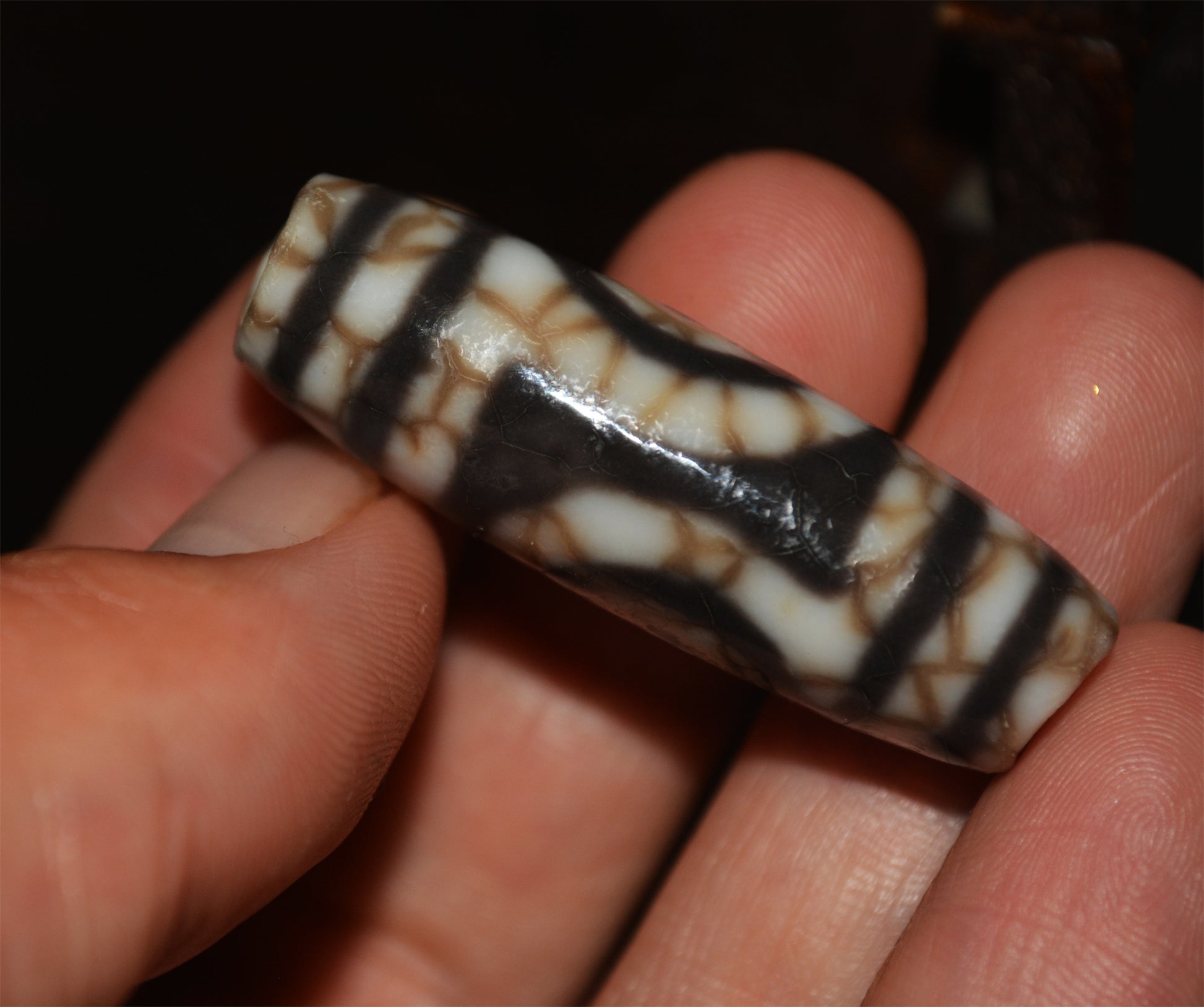 Real Himalayas Old Ancient Two Eyes Dzi Bead Bracelet Talisman Tibet Agate Stone Pure 2 Eyed Gzi Amulet Pendant