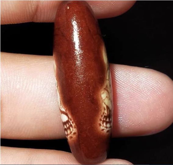 Real Tibet Ancient Buddha Kwan Yin Dzi Bead Pendant Amulet Himalaya Agate Guanyin Pure Gzi Old Antique Talisman