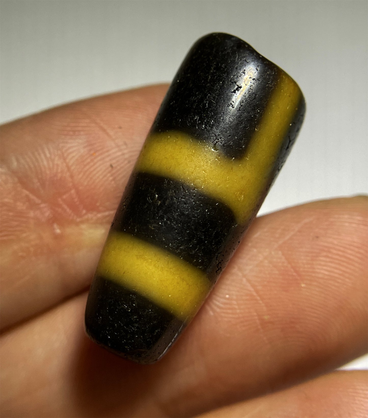 Real Tibetan Ancient Broken Sakor Namkor Dzi Bead Amulet Pendant Himalayas Old Agate Nepal Heaven and Earth Pure Gzi Talisman Bracelet