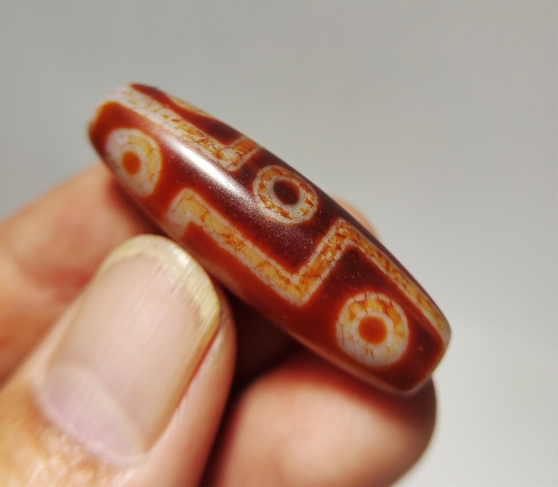 Real Tibetan Ancient Nine Eyes Dzi Bead Amulet Pendant Himalaya Genuine Old Antique Agate Nepal 9 Eyed Pure Gzi Talisman Bracelet