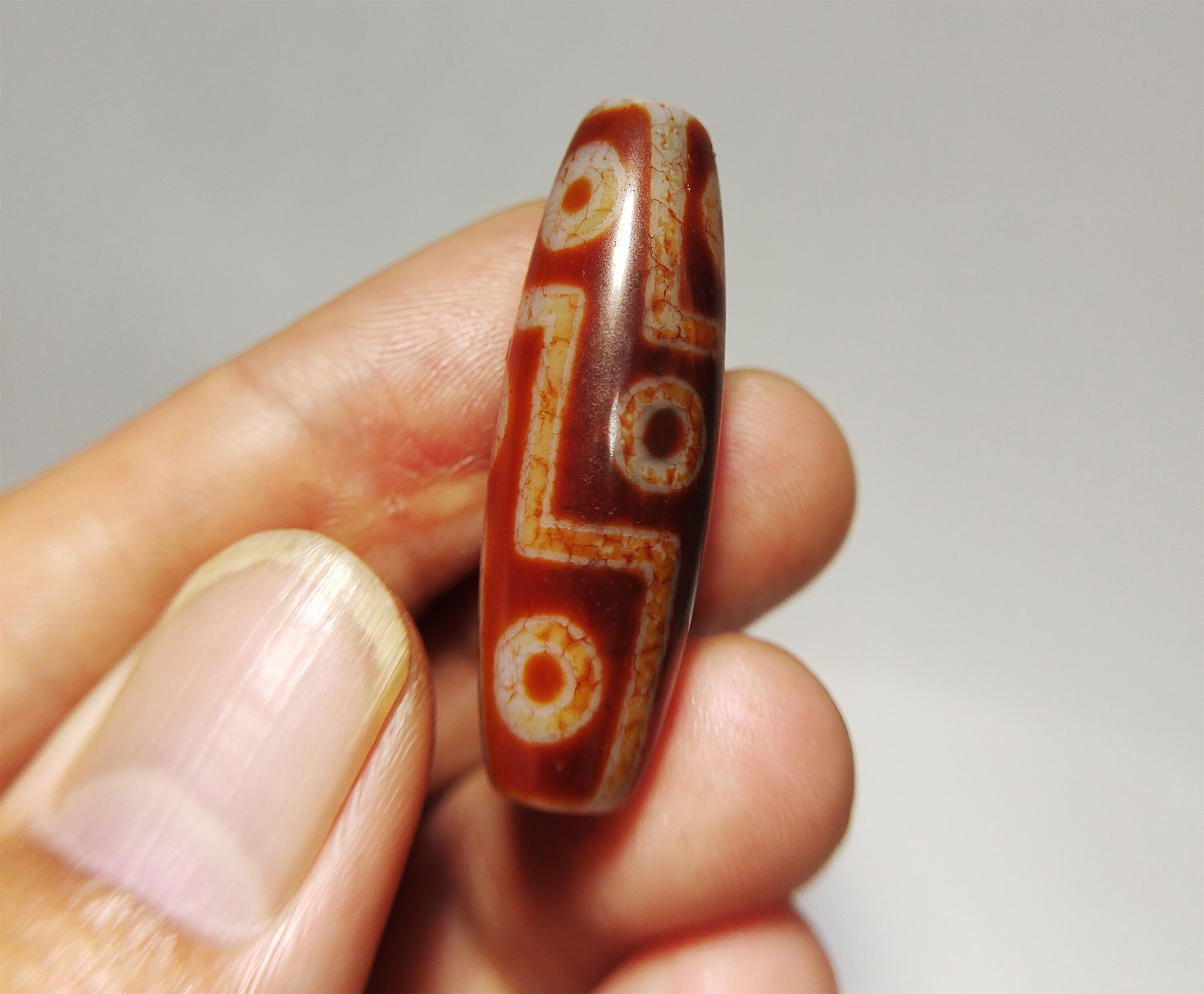 Real Tibetan Ancient Nine Eyes Dzi Bead Amulet Pendant Himalaya Genuine Old Antique Agate Nepal 9 Eyed Pure Gzi Talisman Bracelet