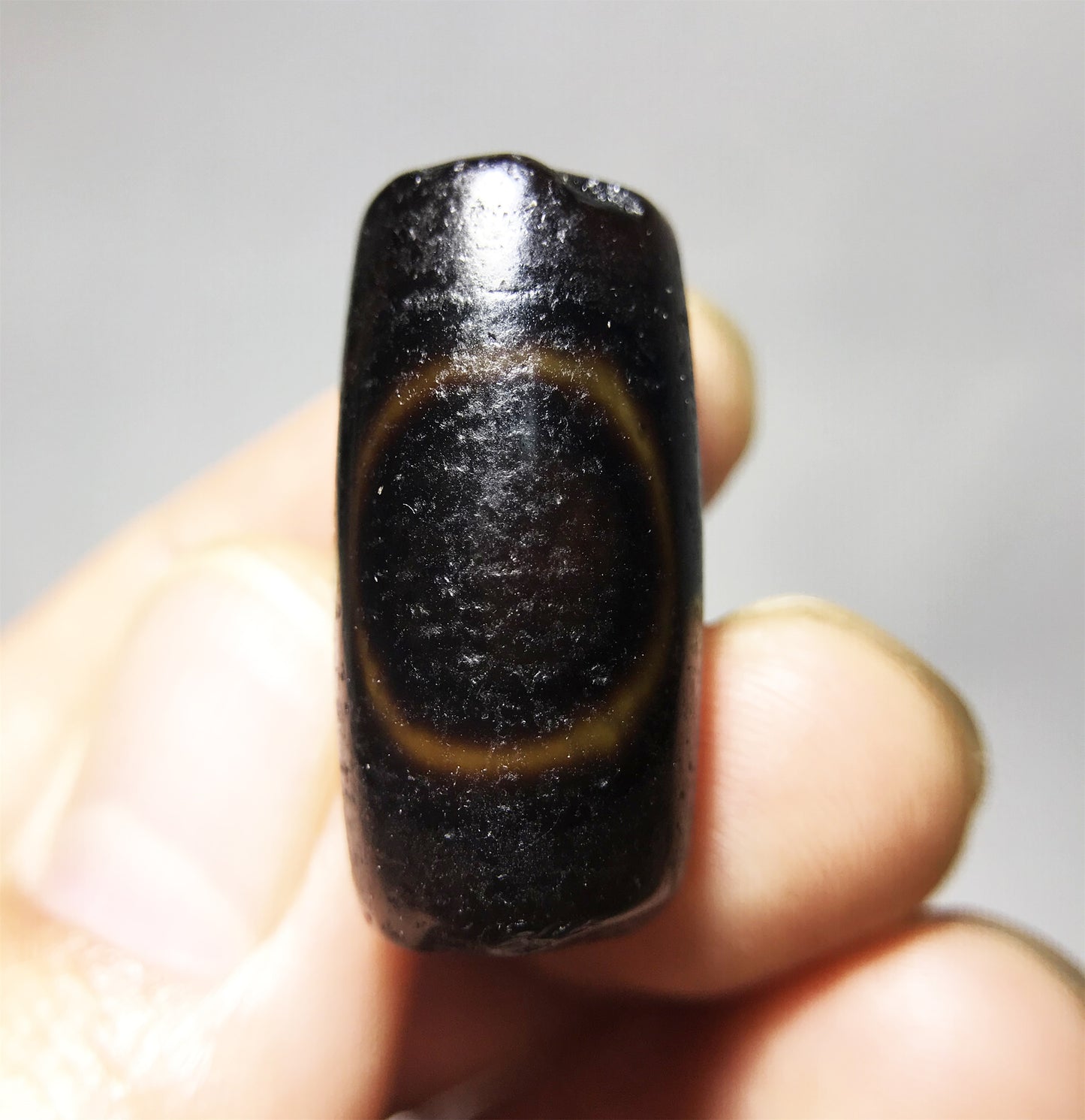 Real Tibetan Ancient One Eye Swastika Dzi Bead Pendant Amulet Himalaya Pure Gzi Genuine Old Antique Agate Talisman