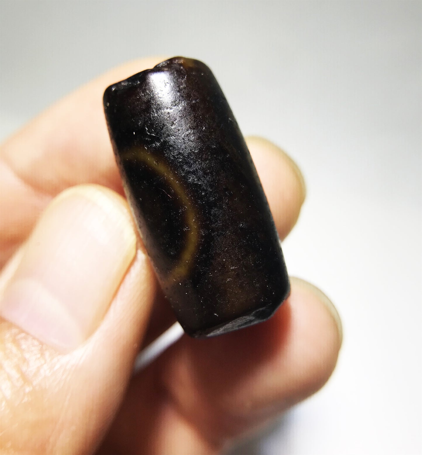 Real Tibetan Ancient One Eye Swastika Dzi Bead Pendant Amulet Himalaya Pure Gzi Genuine Old Antique Agate Talisman