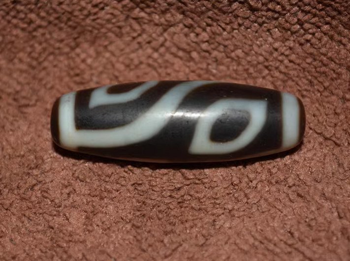 Real Tibetan Ancient Phoenix Four Eyes Dzi Bead Pendant Amulet Himalaya Agate 4 Eyed Pure Gzi Antique Talisman