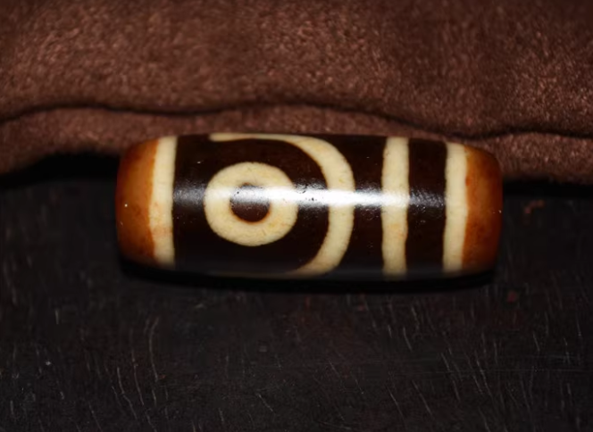 Real Tibetan Ancient Pure Two Eyes Dzi Bead Amulet Pendant Himalayan Old Antique Genuine Agate 2 Eyed Gzi Talisman Bracelet