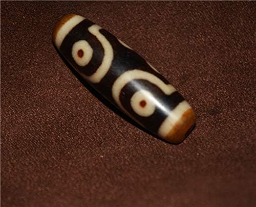 Real Tibetan Ancient Seven Eyes Dzi Bead Amulet Pendant Himalayan Agate 7 Eyed Pure Gzi Old Antique Talisman Genuine