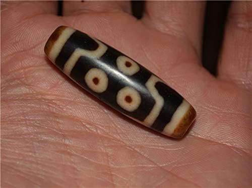Real Tibetan Ancient Seven Eyes Dzi Bead Amulet Pendant Himalayan Agate 7 Eyed Pure Gzi Old Antique Talisman Genuine