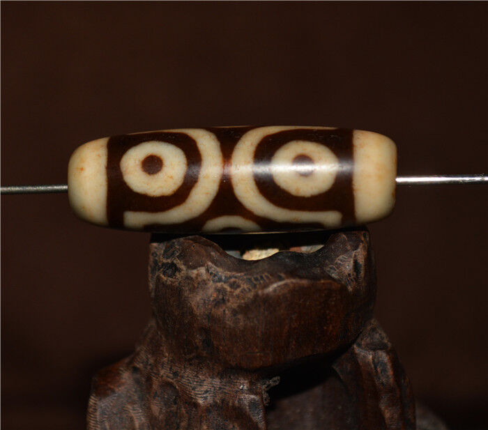 Real Tibetan Ancient Six Eyes Dzi Bead Amulet Himalayan Pure 6 Eyed Gzi Pendant Genuine Old Antique Agate Talisman Bracelet