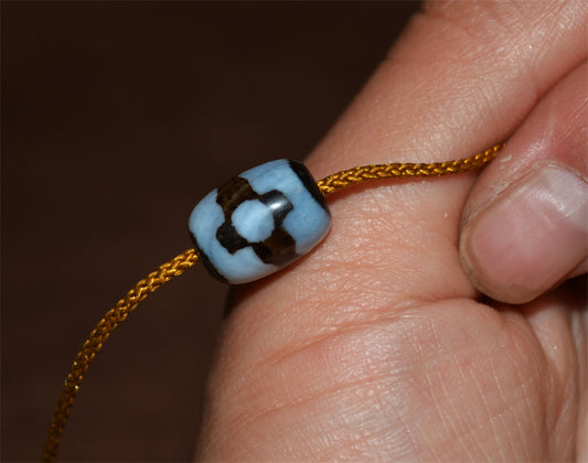 Real Tibetan Ancient Three Eyed Dzi Bead Amulet Pendant Agate Himalaya Genuine 3 Eyes Gzi Old Antique Nepal Carnelian Talisman Bracelet