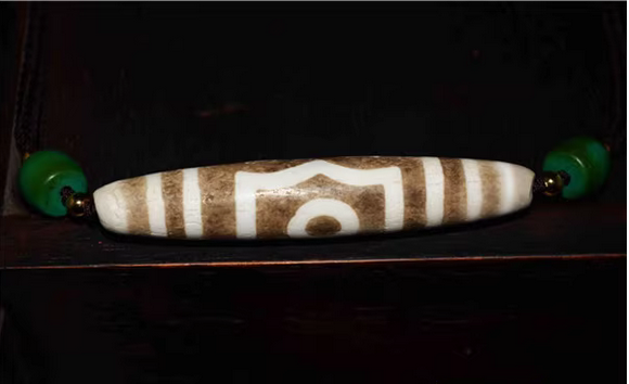 Real Tibetan Ancient Three Eyes Dzi Bead Amulet Pendant Himalayan Agate 3 Eyed Pure Gzi Old Antique Talisman Genuine