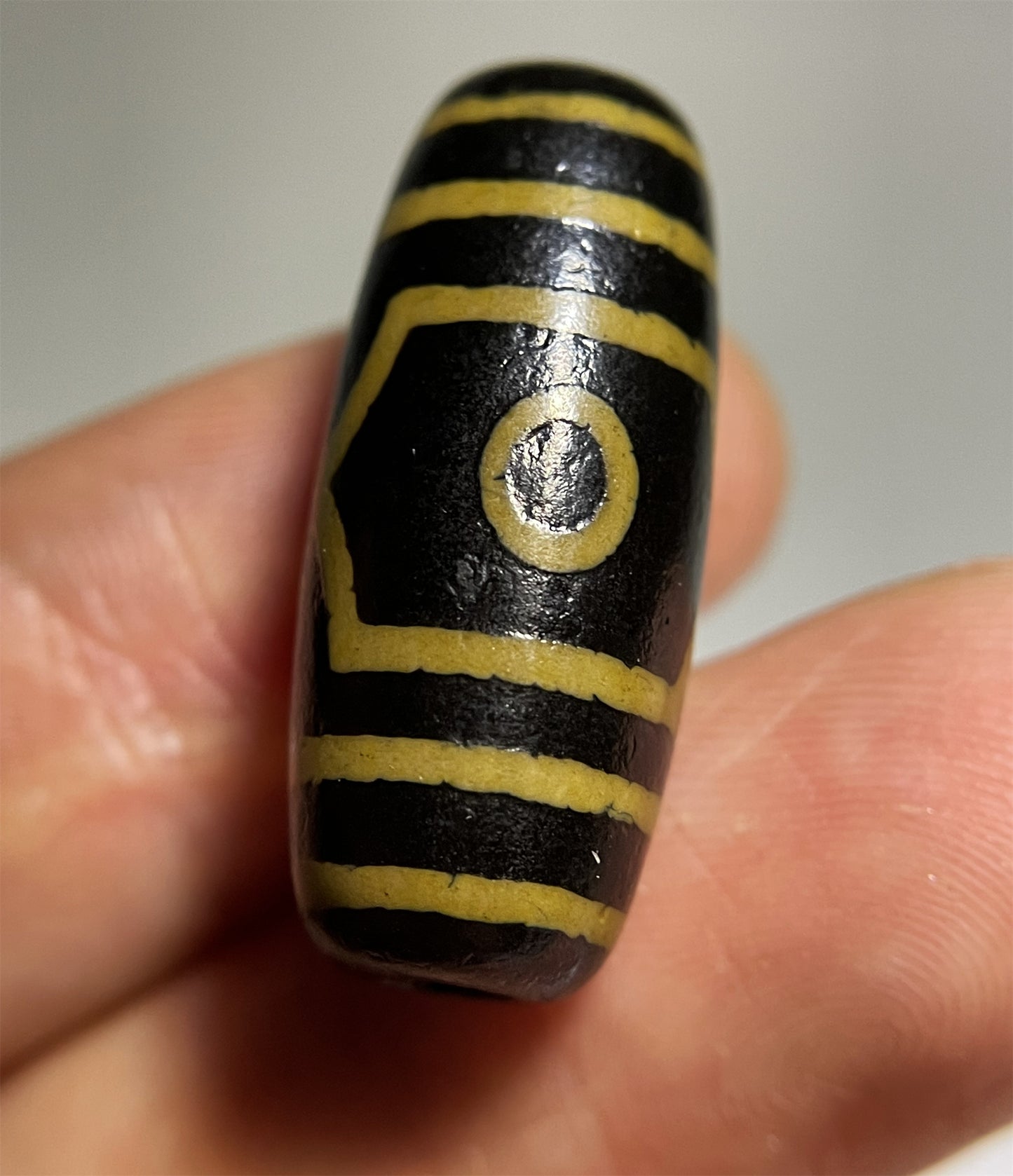 Real Tibetan Ancient Three Eyes Dzi Bead Amulet Pendant Himalayan Agate Genuine Pure 3 Eyed Gzi Old Antique Talisman Bracelet Authentic