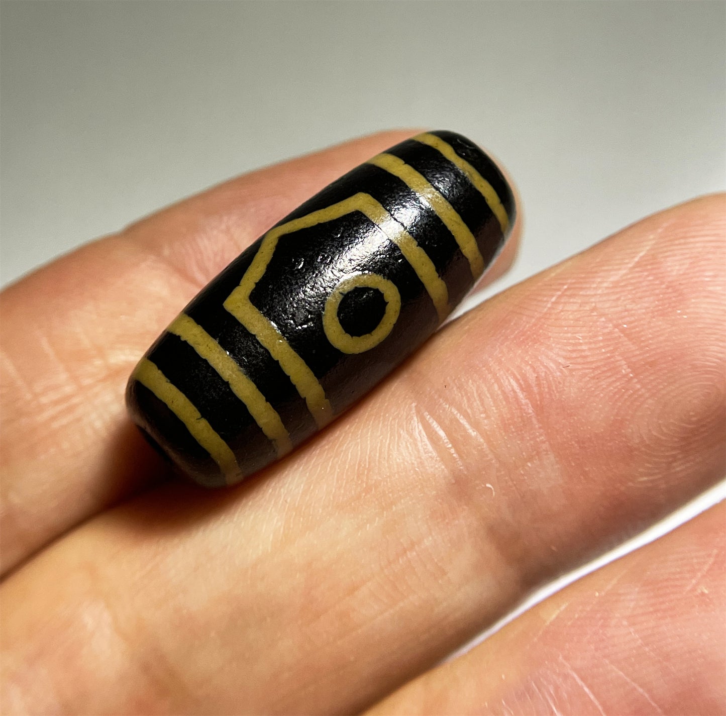 Real Tibetan Ancient Three Eyes Dzi Bead Amulet Pendant Himalayan Agate Genuine Pure 3 Eyed Gzi Old Antique Talisman Bracelet Authentic