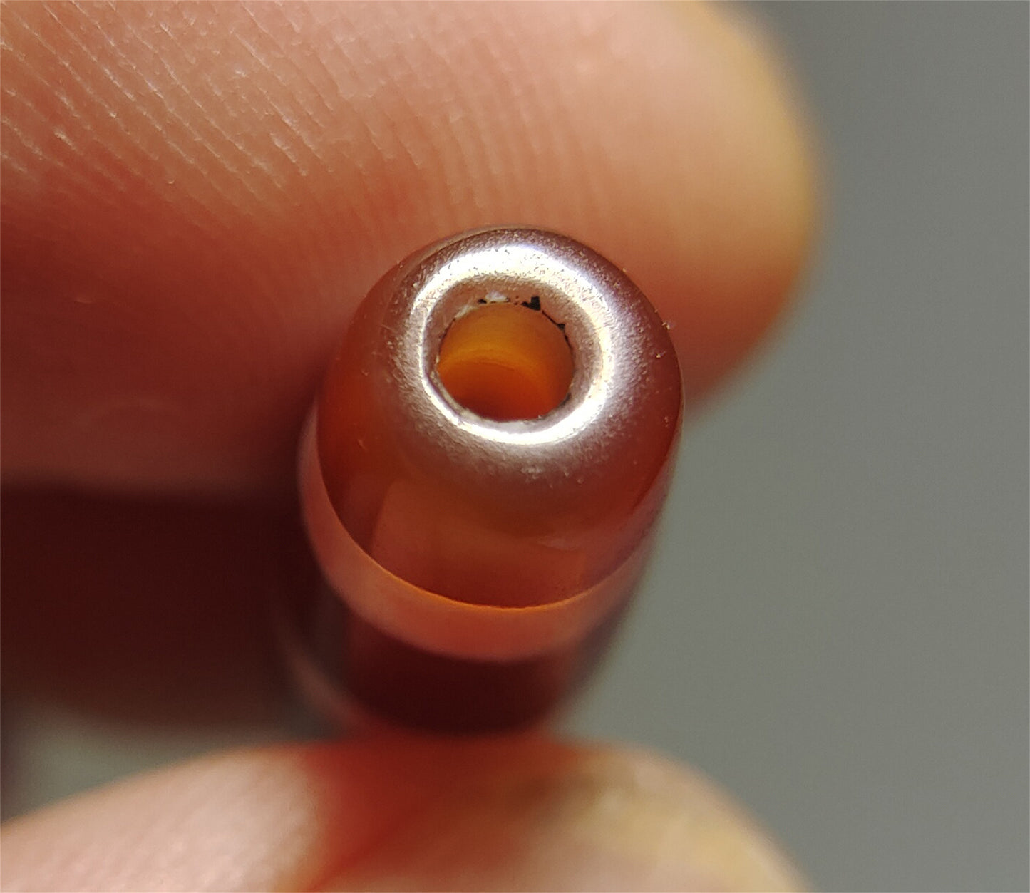 Real Tibetan Ancient Three Stripes Dzi Bead Amulet Himalaya Agate Pure 3 Striped Gzi Tibet Lucky Talisman