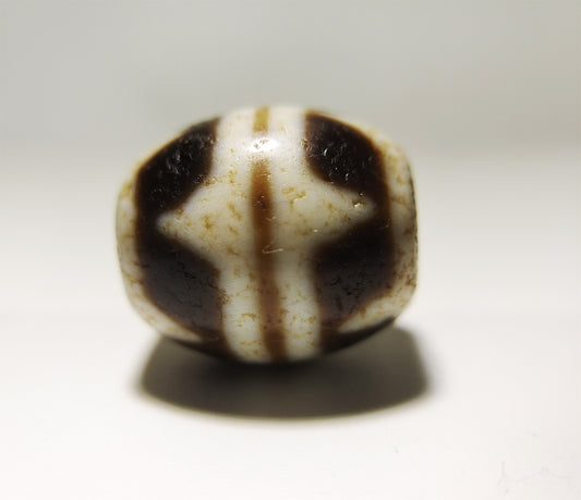 Real Tibetan Old Ancient Tiger Tooth Dzi Bead Amulet Pendant Himalaya Agate Zigzag Genuine Antique Nepal Water Wave Pure Gzi Talisman Bracelet