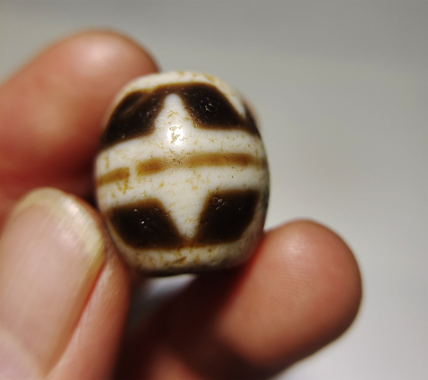 Real Tibetan Old Ancient Tiger Tooth Dzi Bead Amulet Pendant Himalaya Agate Zigzag Genuine Antique Nepal Water Wave Pure Gzi Talisman Bracelet