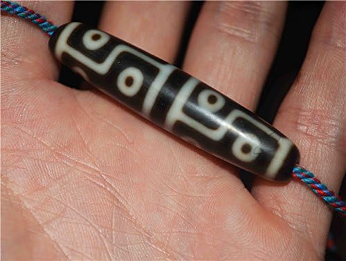Real Tibetan Ancient Twelve Eyes Dzi Bead Amulet Pendant Himalayan Agate 12 Eyed Pure Gzi Old Antique Talisman Genuine