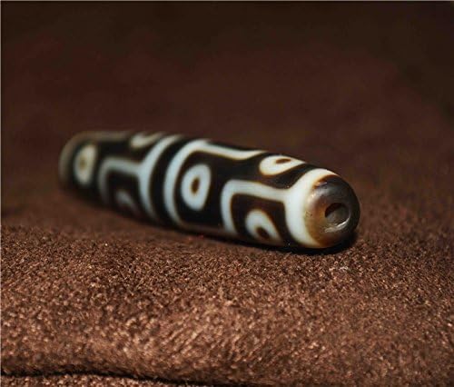 Real Tibetan Ancient Twelve Eyes Dzi Bead Amulet Pendant Himalayan Agate 12 Eyed Pure Gzi Old Antique Talisman Genuine