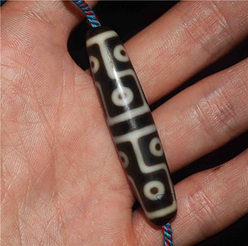 Real Tibetan Ancient Twelve Eyes Dzi Bead Amulet Pendant Himalayan Agate 12 Eyed Pure Gzi Old Antique Talisman Genuine