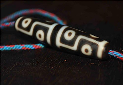 Real Tibetan Ancient Twelve Eyes Dzi Bead Amulet Pendant Himalayan Agate 12 Eyed Pure Gzi Old Antique Talisman Genuine