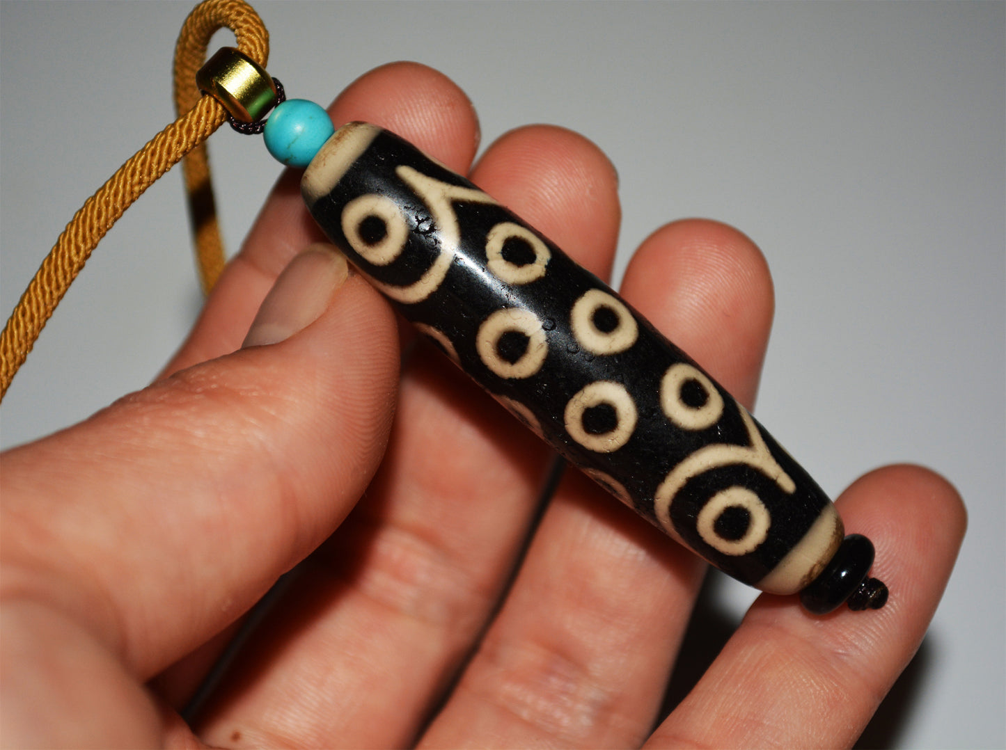 Real Tibetan Ancient Twenty One Eyed Dzi Bead Amulet Himalaya Pure 21 Eyes Gzi Pendant Genuine Old Antique Agate Talisman