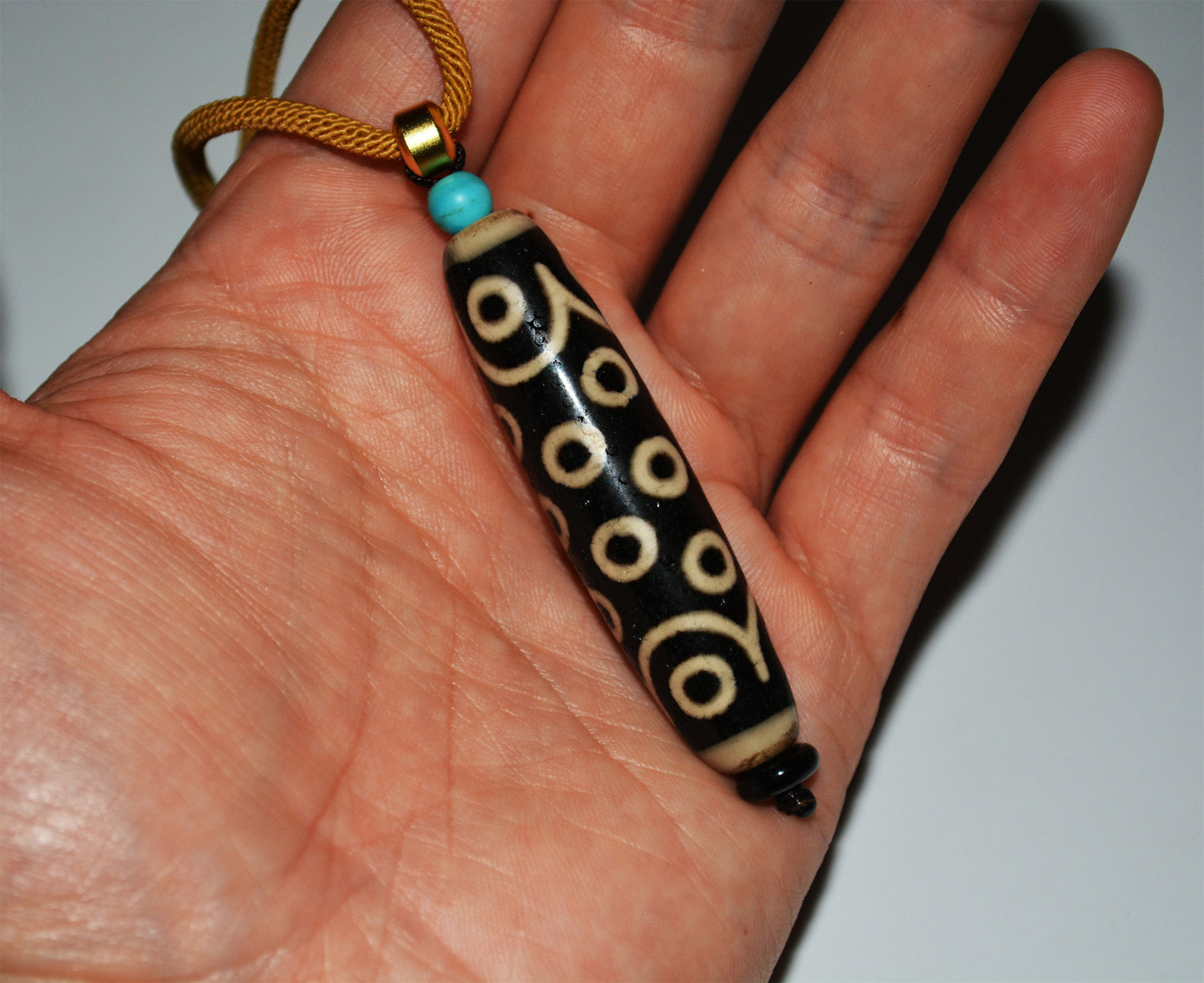 Real Tibetan Ancient Twenty One Eyed Dzi Bead Amulet Himalaya Pure 21 Eyes Gzi Pendant Genuine Old Antique Agate Talisman