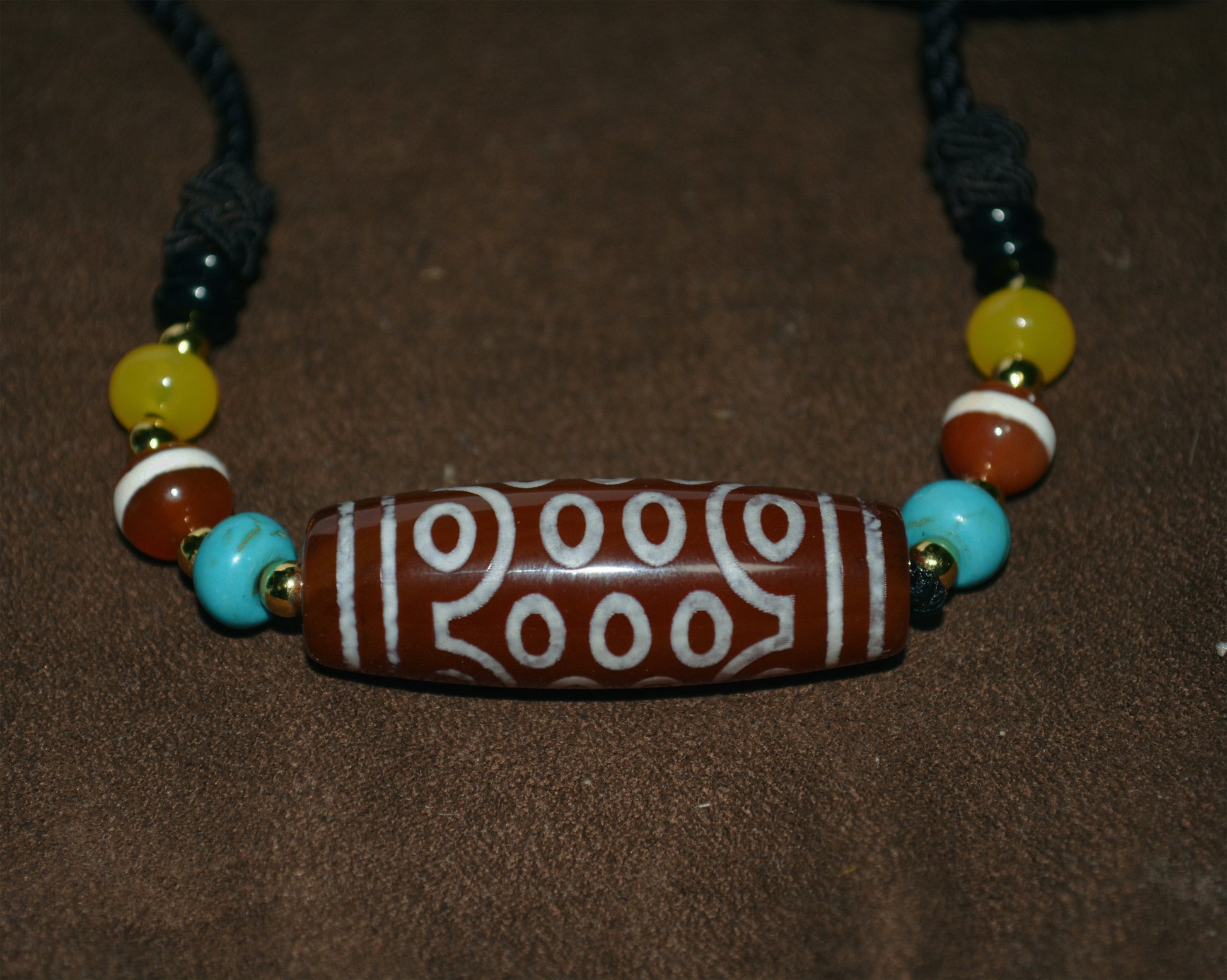 Real Himalaya Old Twenty One Eyed Dzi Bead Amulet Tibetan Pure 21 Eyes Gzi Pendant Genuine Antique Agate Talisman Bracelet