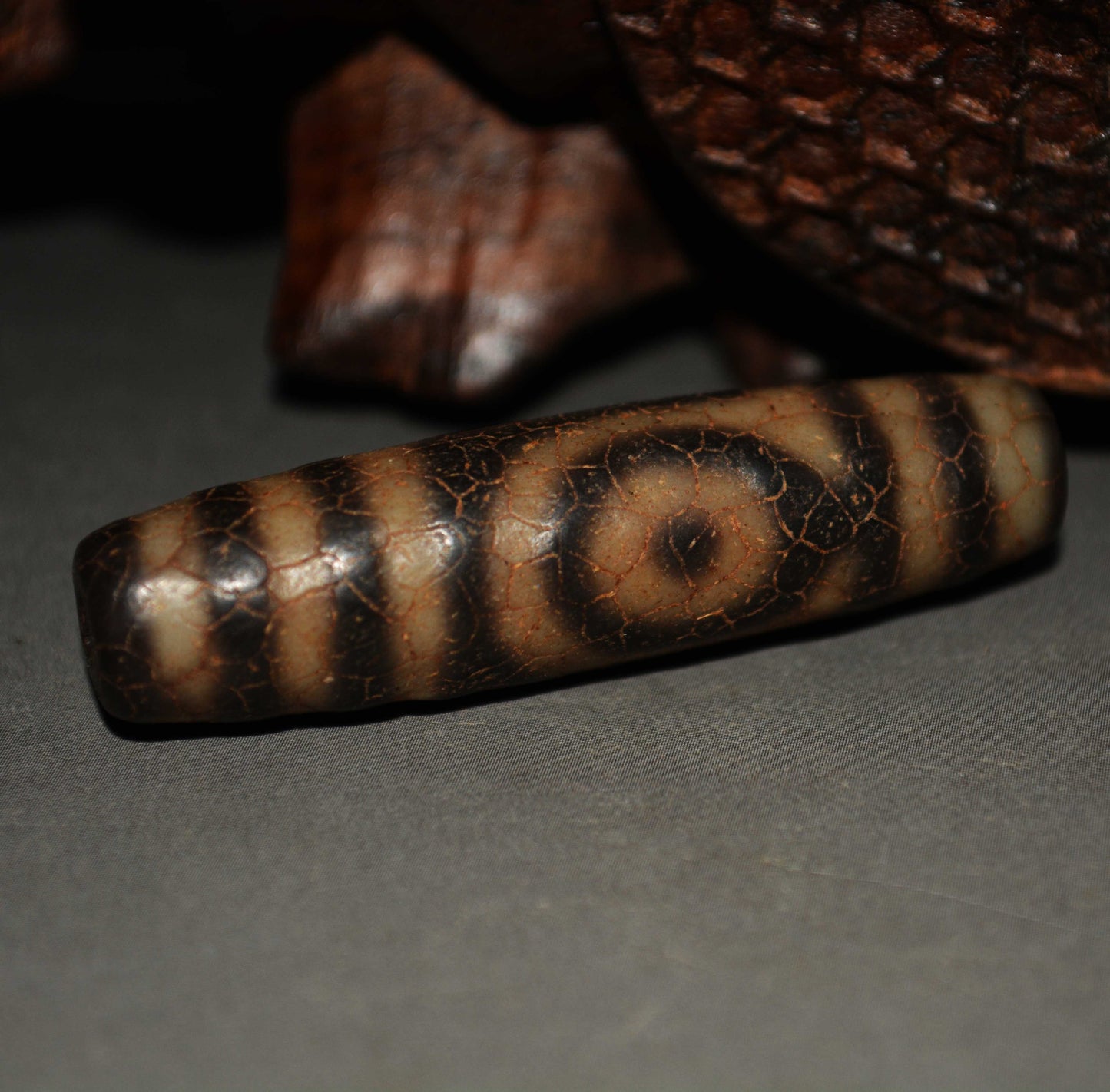 Real Tibetan Ancient Two Eyes Dzi Bead Amulet Pendant Genuine Old Antique Himalaya Agate Nepal 2 Eyed Pure Gzi Talisman Bracelet