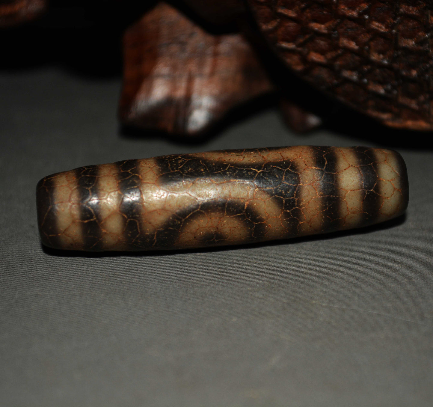 Real Tibetan Ancient Two Eyes Dzi Bead Amulet Pendant Genuine Old Antique Himalaya Agate Nepal 2 Eyed Pure Gzi Talisman Bracelet