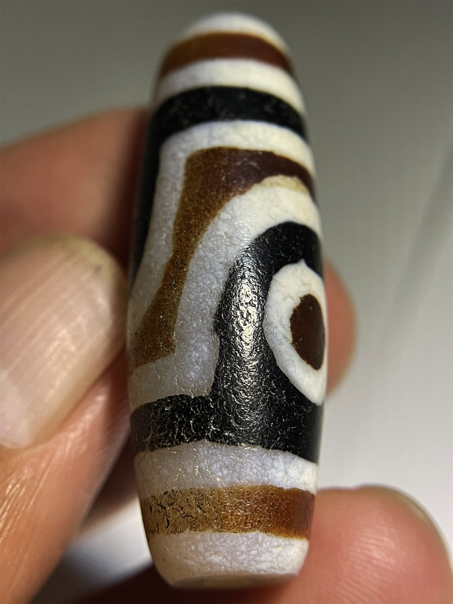 Real Tibetan Ancient Two Eyes Dzi Bead Amulet Pendant Himalayan Agate Genuine Pure 2 Eyed Gzi Old Antique Talisman Bracelet Authentic