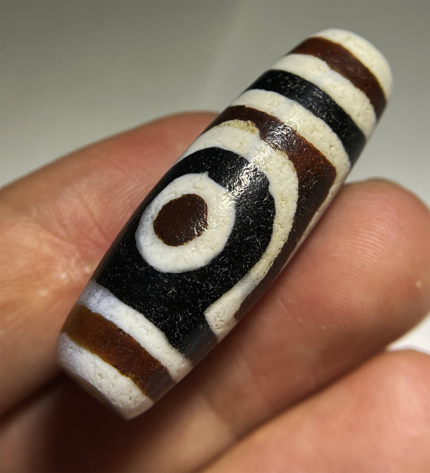 Real Tibetan Ancient Two Eyes Dzi Bead Amulet Pendant Himalayan Agate Genuine Pure 2 Eyed Gzi Old Antique Talisman Bracelet Authentic