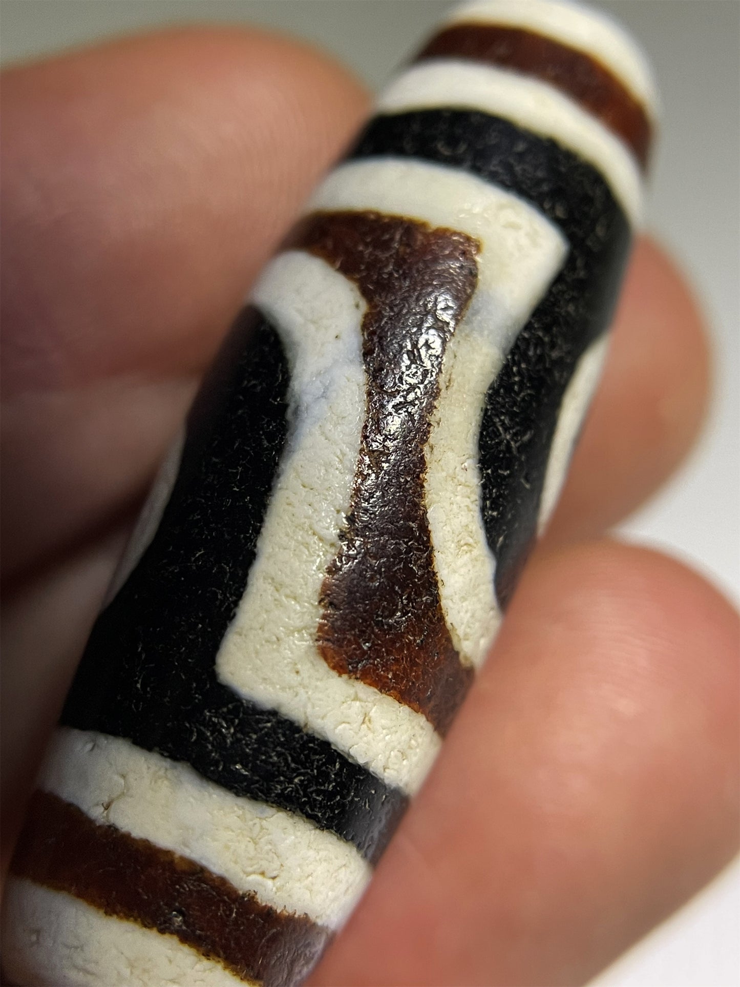 Real Tibetan Ancient Two Eyes Dzi Bead Amulet Pendant Himalayan Agate Genuine Pure 2 Eyed Gzi Old Antique Talisman Bracelet Authentic