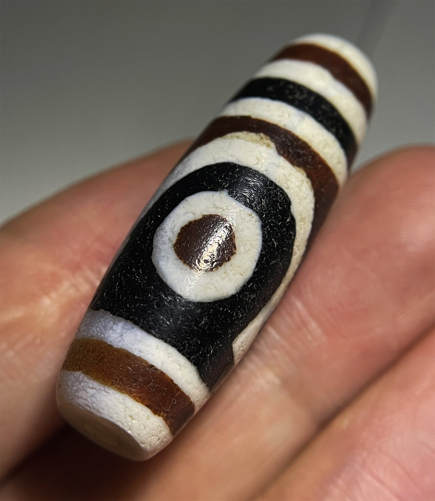 Real Tibetan Ancient Two Eyes Dzi Bead Amulet Pendant Himalayan Agate Genuine Pure 2 Eyed Gzi Old Antique Talisman Bracelet Authentic