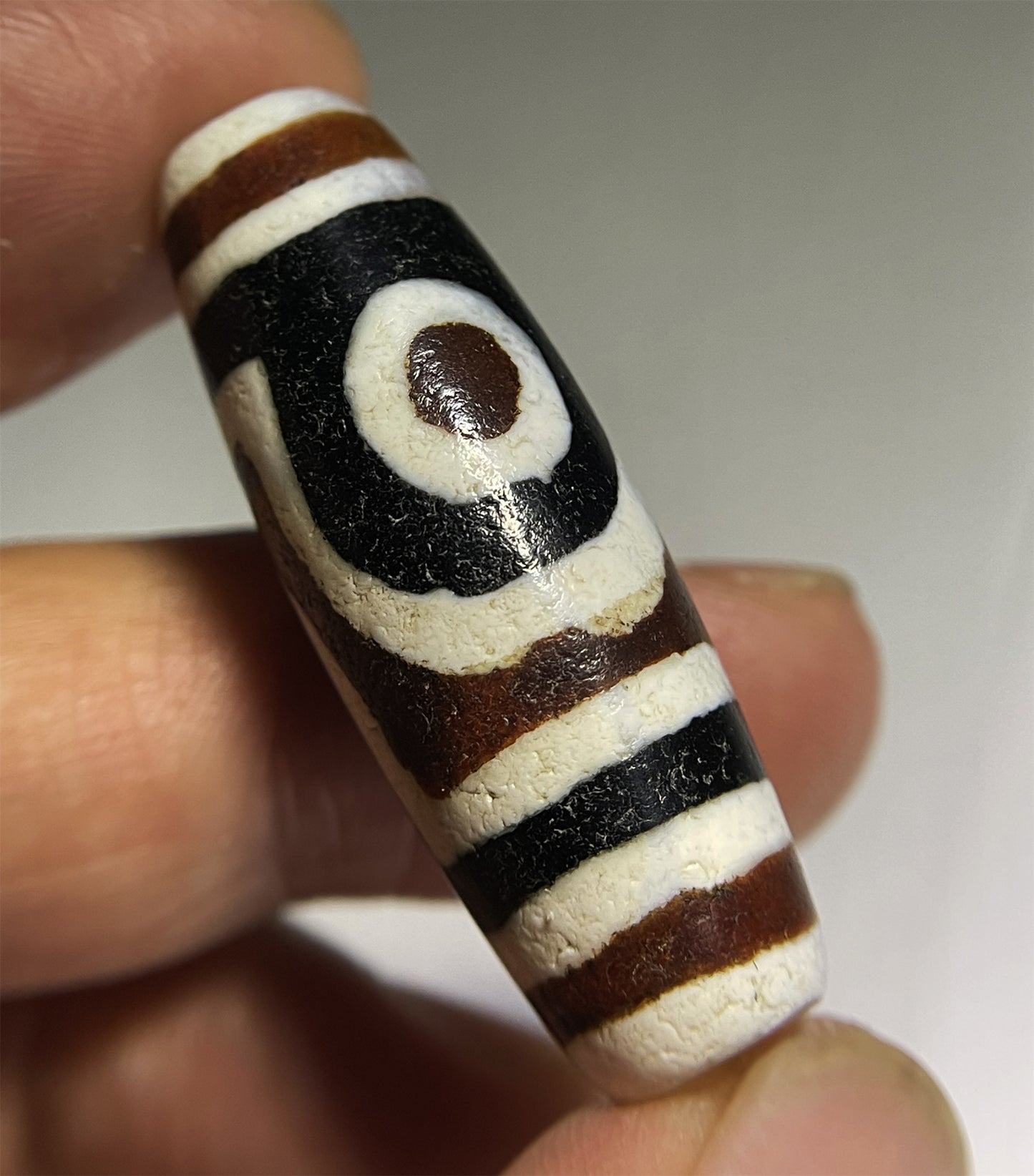 Real Tibetan Ancient Two Eyes Dzi Bead Amulet Pendant Himalayan Agate Genuine Pure 2 Eyed Gzi Old Antique Talisman Bracelet Authentic