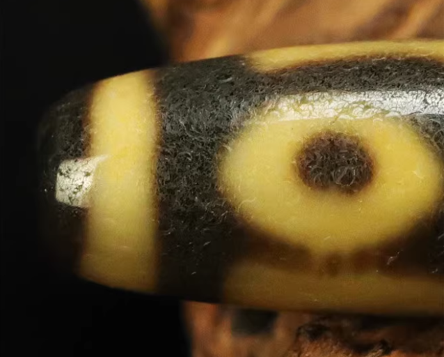 Real Tibetan Ancient Two Eyes Dzi Bead Amulet Pendant Himalayan Old Antique Genuine Agate 2 Eyed Pure Gzi Talisman Bracelet