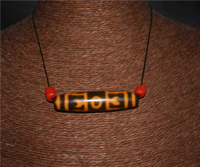 Real Tibetan Ancient Vajra Dorje Dzi Bead Pendant Amulet Himalayas Old Genuine Agate Nepal Phurba Pure Gzi Talisman Bracelet