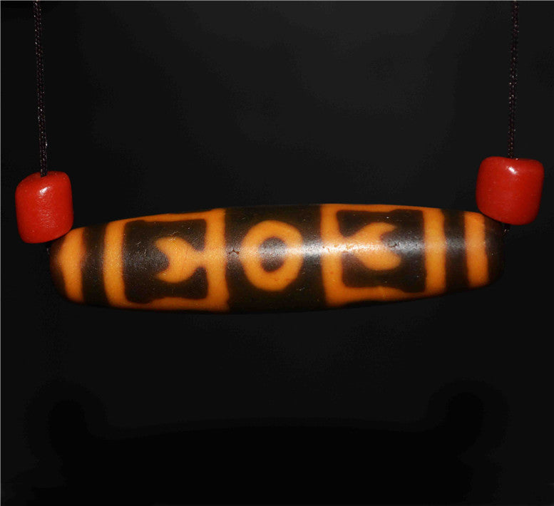 Real Tibetan Ancient Vajra Dorje Dzi Bead Pendant Amulet Himalayas Old Genuine Agate Nepal Phurba Pure Gzi Talisman Bracelet