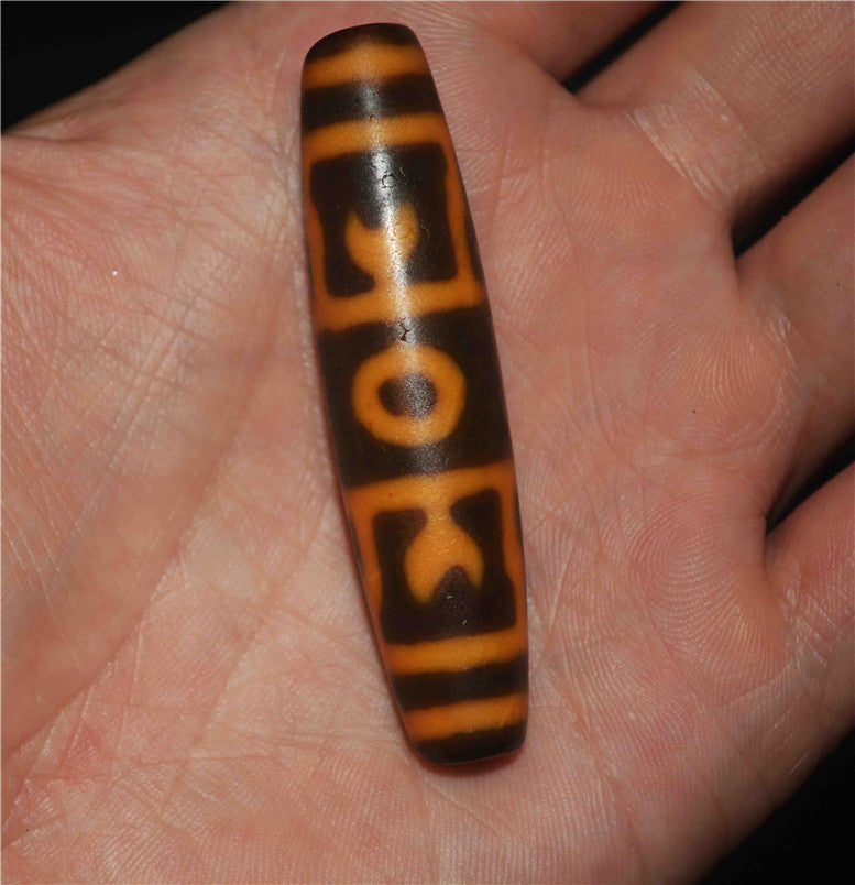 Real Tibetan Ancient Vajra Dorje Dzi Bead Pendant Amulet Himalayas Old Genuine Agate Nepal Phurba Pure Gzi Talisman Bracelet