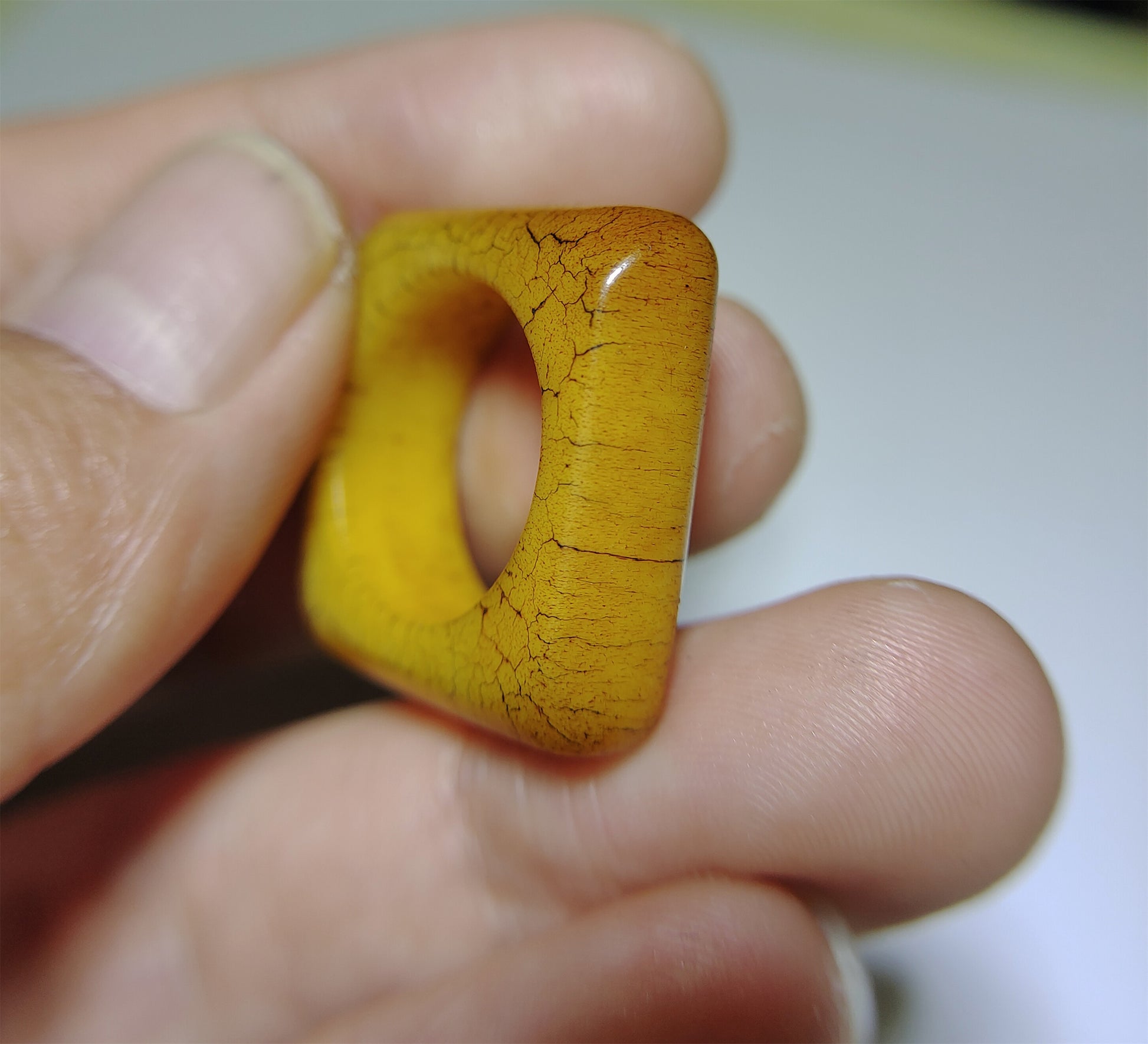 Real Tibetan Antique Yak Bone Pendant Ring Amulet Genuine Kapala Beads Old Mala Prayer Doughnut Lucky Talisman Donut