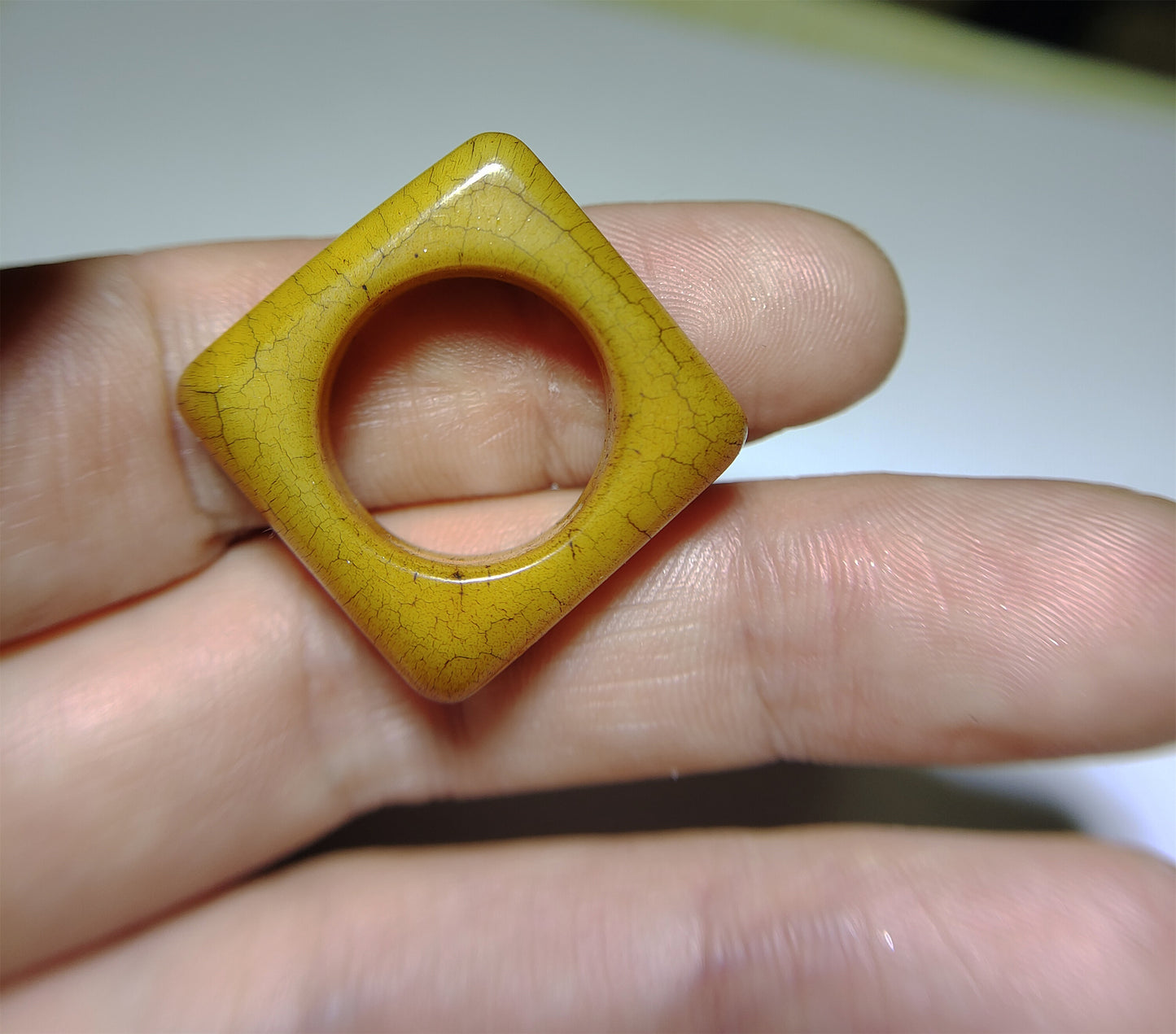 Real Tibetan Antique Yak Bone Pendant Ring Amulet Genuine Kapala Beads Old Mala Prayer Doughnut Lucky Talisman Donut