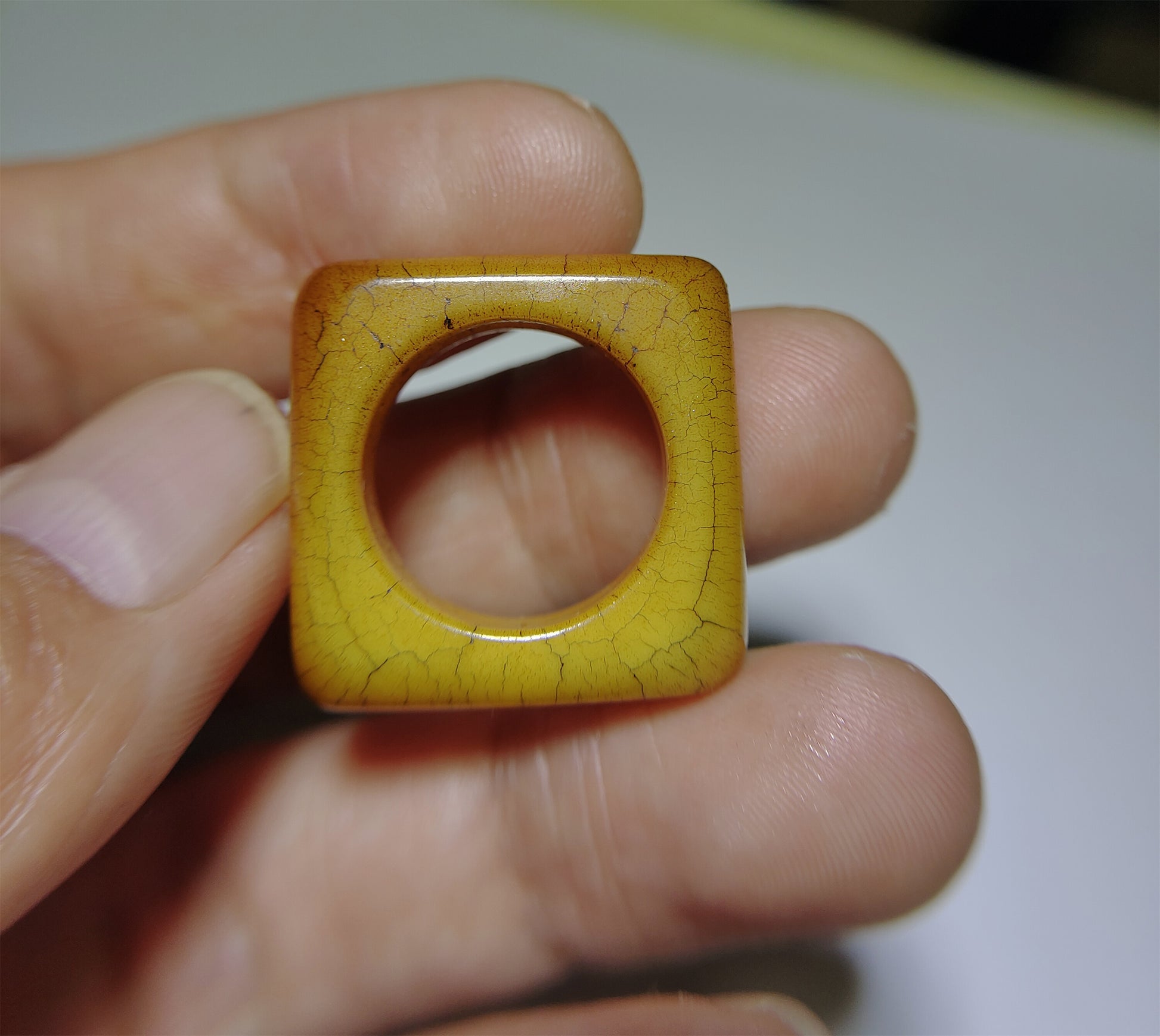 Real Tibetan Antique Yak Bone Pendant Ring Amulet Genuine Kapala Beads Old Mala Prayer Doughnut Lucky Talisman Donut