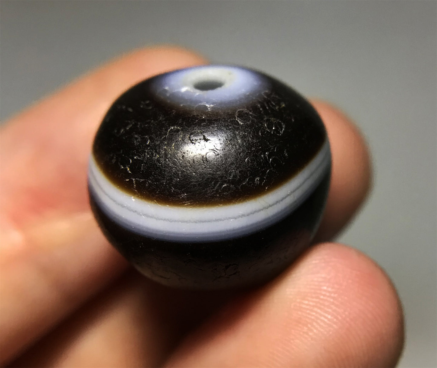 Real Tibetan Medicine Dzi Bead Amulet Banded Agate Pendant Himalaya Ancient Genuine Old Antique Pure Gzi Talisman Bracelet