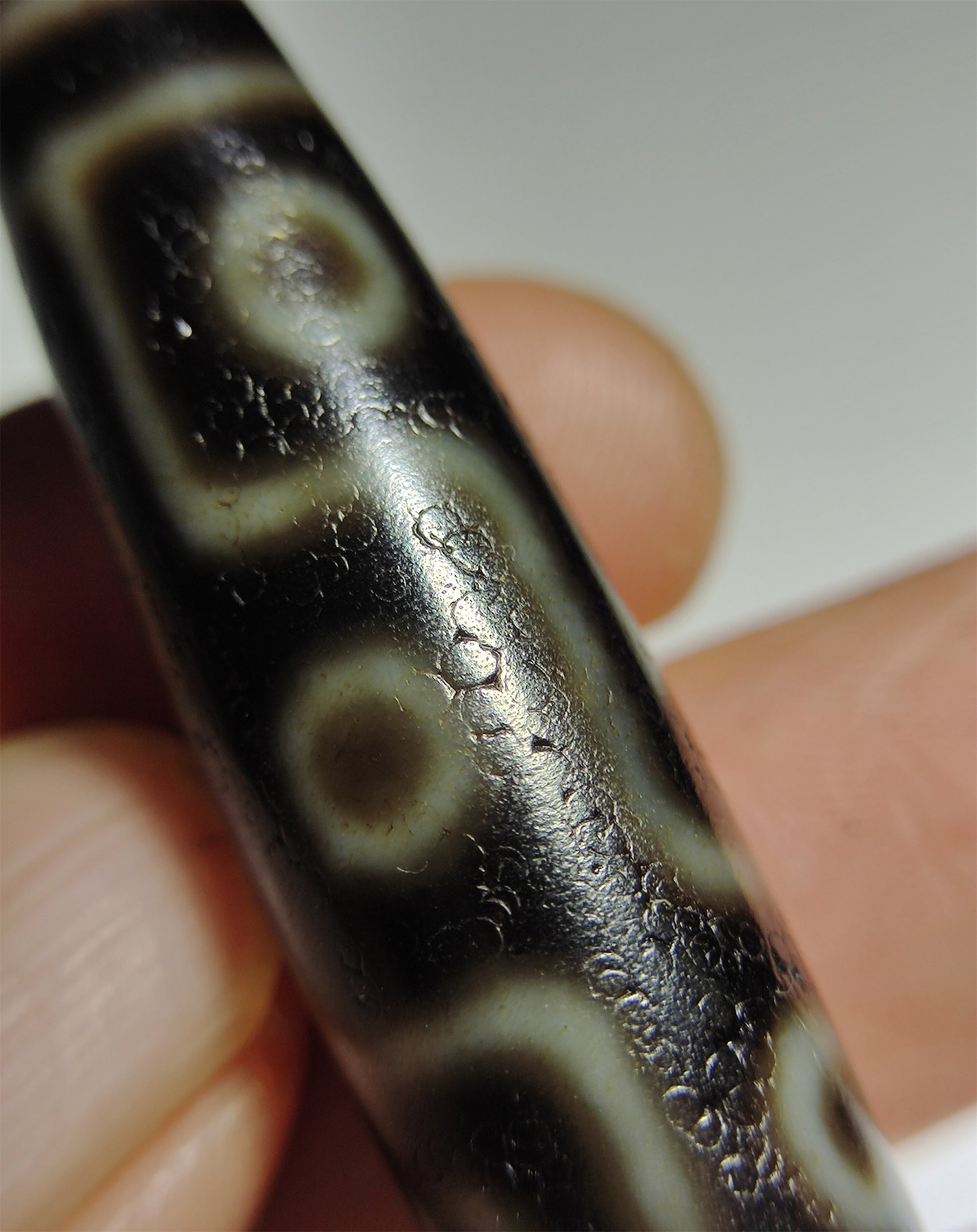 Real Tibetan Nine Eyes Dzi Bead Amulet Pendant Himalayas Agate Pure 9 Eyed Gzi Old Real Talisman Bracelet