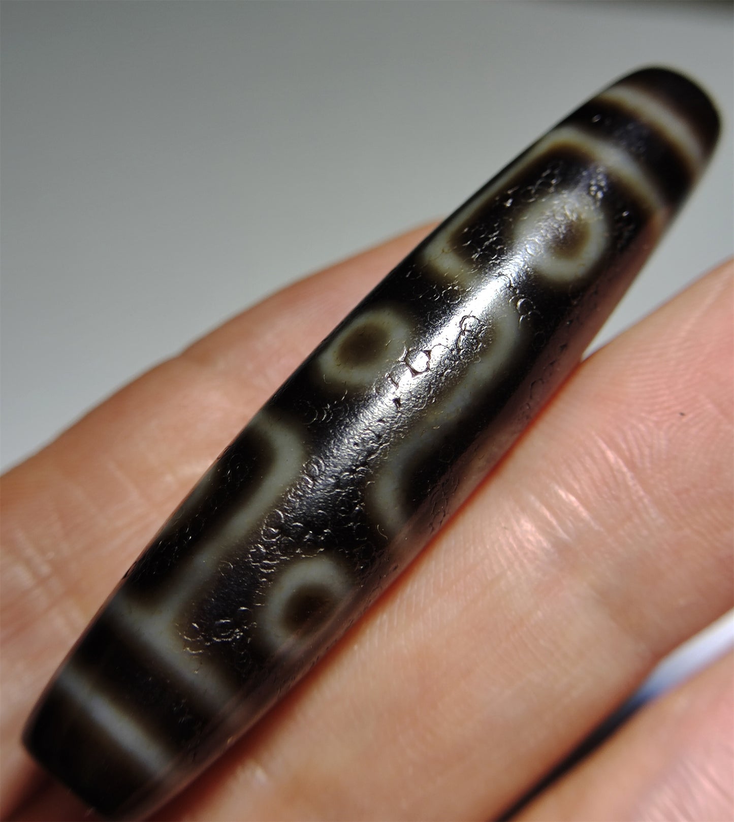 Real Tibetan Nine Eyes Dzi Bead Amulet Pendant Himalayas Agate Pure 9 Eyed Gzi Old Real Talisman Bracelet