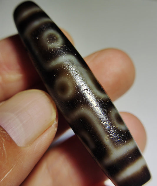 Real Tibetan Nine Eyes Dzi Bead Amulet Pendant Himalayas Agate Pure 9 Eyed Gzi Old Real Talisman Bracelet