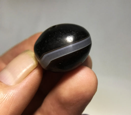 Real Tibetan Old Ancient Agate Medicine Dzi Bead Bracelet Himalaya Banded Amulet Genuine Old Antique Gzi Talisman Pendant