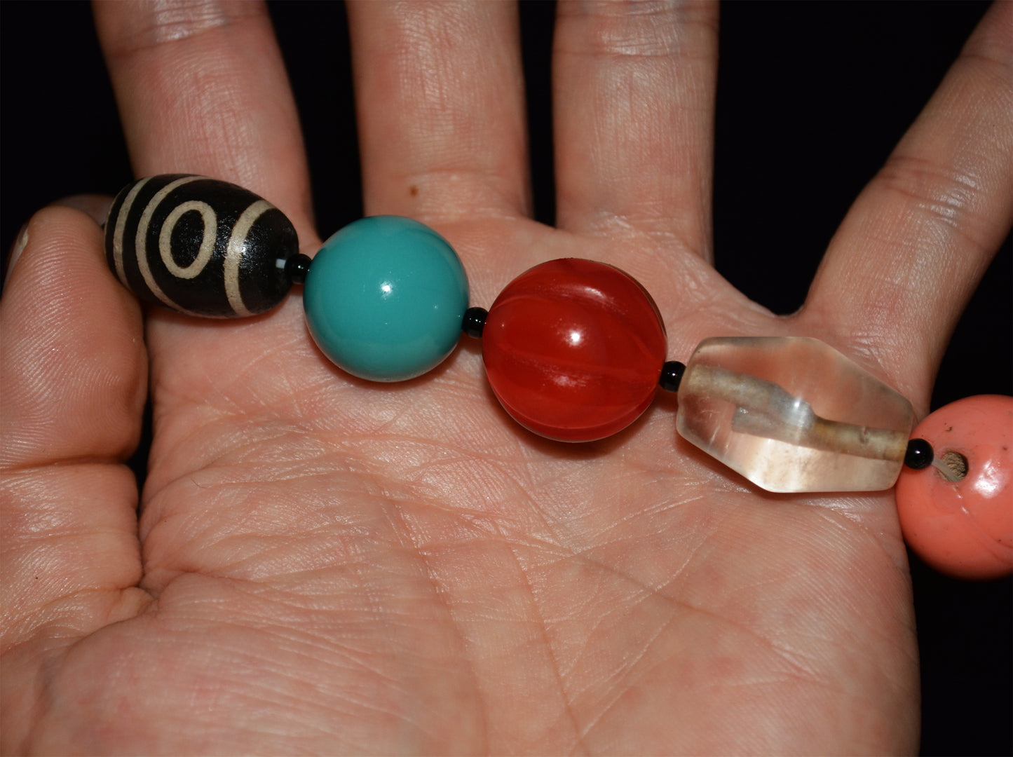 Real Tibetan Old Antique Red Coral Bracelet Turquoise Amber Mala Prayer Beads Crystal Pema Raka Nanhong Agate Two Eyes Dzi Bead