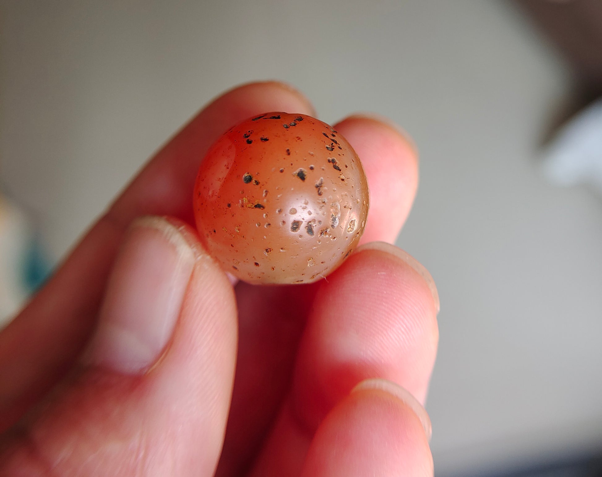 Real Tibetan Old Ancient Pema Raka Agate Bead Nanhong Red Carnelian Pendant Himalayan Genuine Amulet