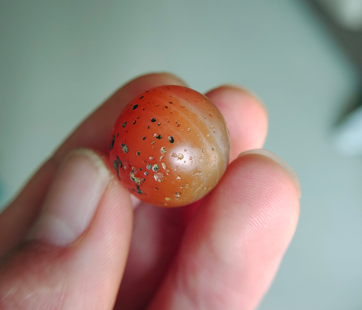 Real Tibetan Old Ancient Pema Raka Agate Bead Nanhong Red Carnelian Pendant Himalayan Genuine Amulet