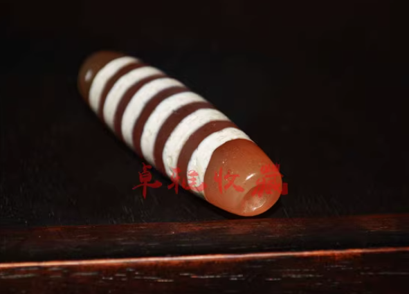 Real Tibetan Old Ancient Six Stripes Dzi Bead Amulet Himalayan Pendant Genuine Agate Pure Gzi